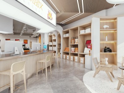 现代打印店3D模型下载